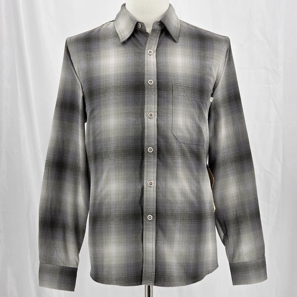 Gorp Purnell SeaWool Flannel Shirt Men’s M Gray Eco-Friendly Workwear Outdoors